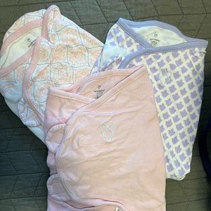 Set of 3 SwaddleMe Velcro Swaddles